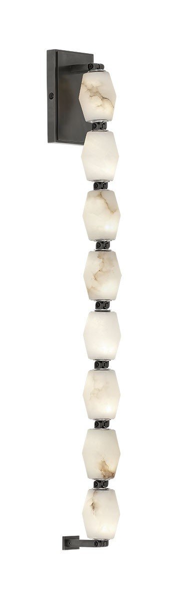 Collier Alabaster 28 Wall Sconce in Bronze