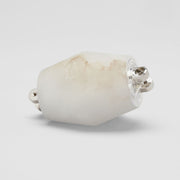 Collier Alabaster 132 Pendant in Polished Nickel with Natural/cream Glass