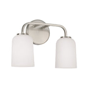 Lawson 2-Light Bath Vanity Light in Brushed Nickel