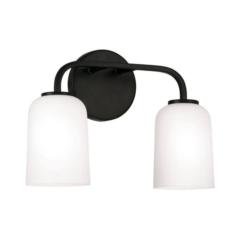 Lawson 2-Light Bath Vanity Light in Matte Black