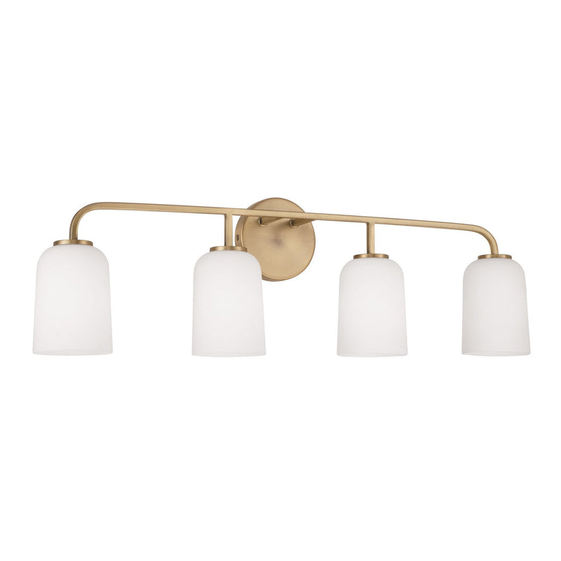 Lawson 4-Light Bath Vanity Light in Aged Brass