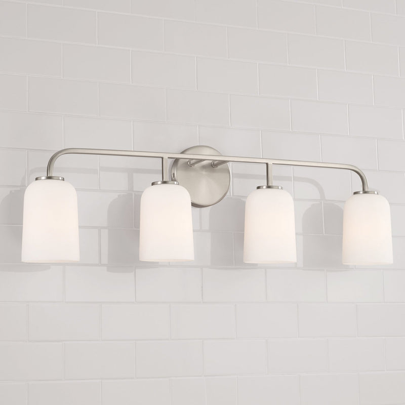 Lawson 4-Light Bath Vanity Light in Brushed Nickel
