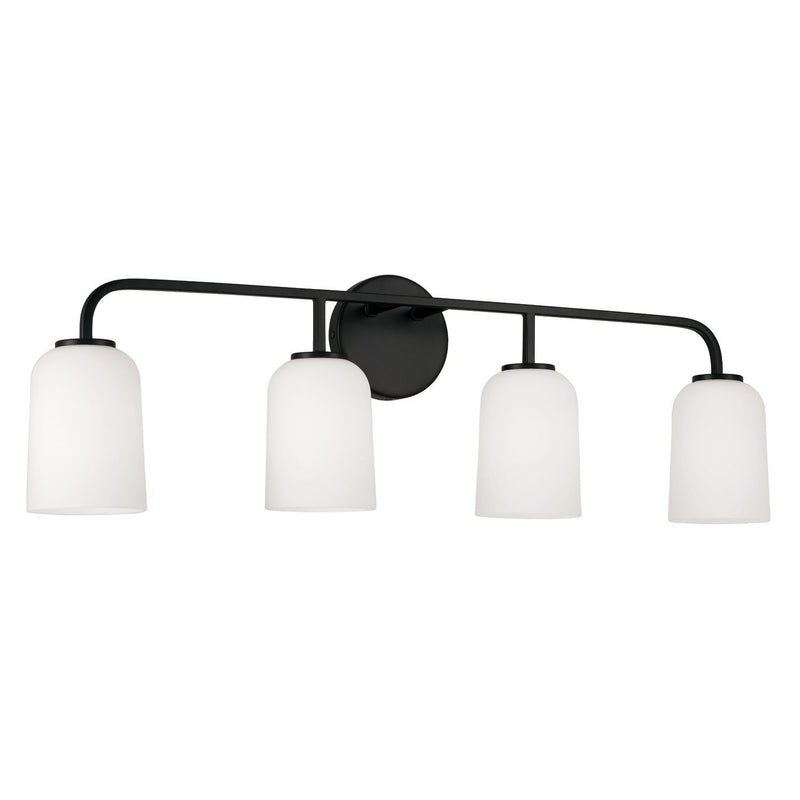Lawson 4-Light Bath Vanity Light in Matte Black