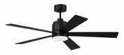McCoy 5 Blade 52" Ceiling Fan in Flat Black - Lamps Expo