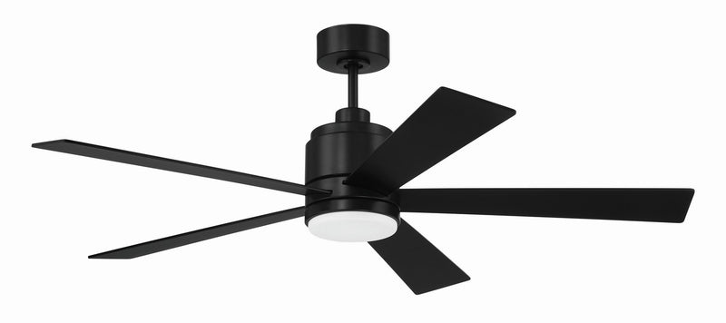 McCoy 5 Blade 52" Ceiling Fan in Flat Black - Lamps Expo