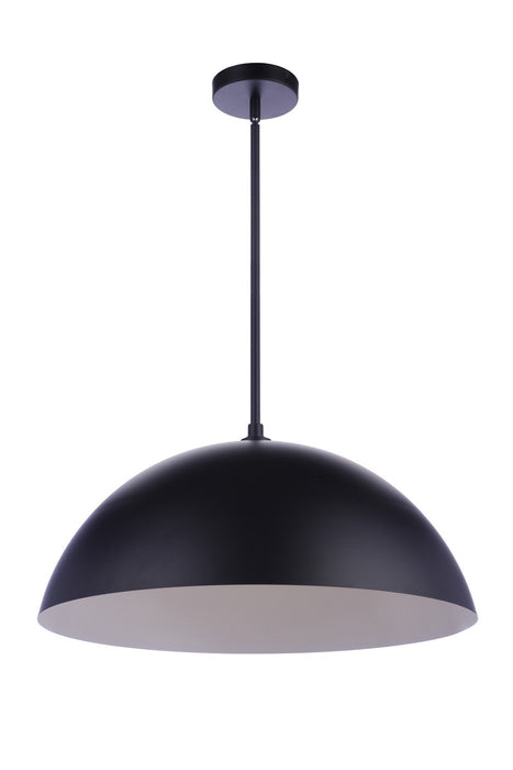 Sculptural Statement LED Pendant in Flat Black - Lamps Expo
