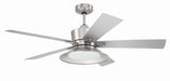 Topper 52" Ceiling Fan in Brushed Polished Nickel