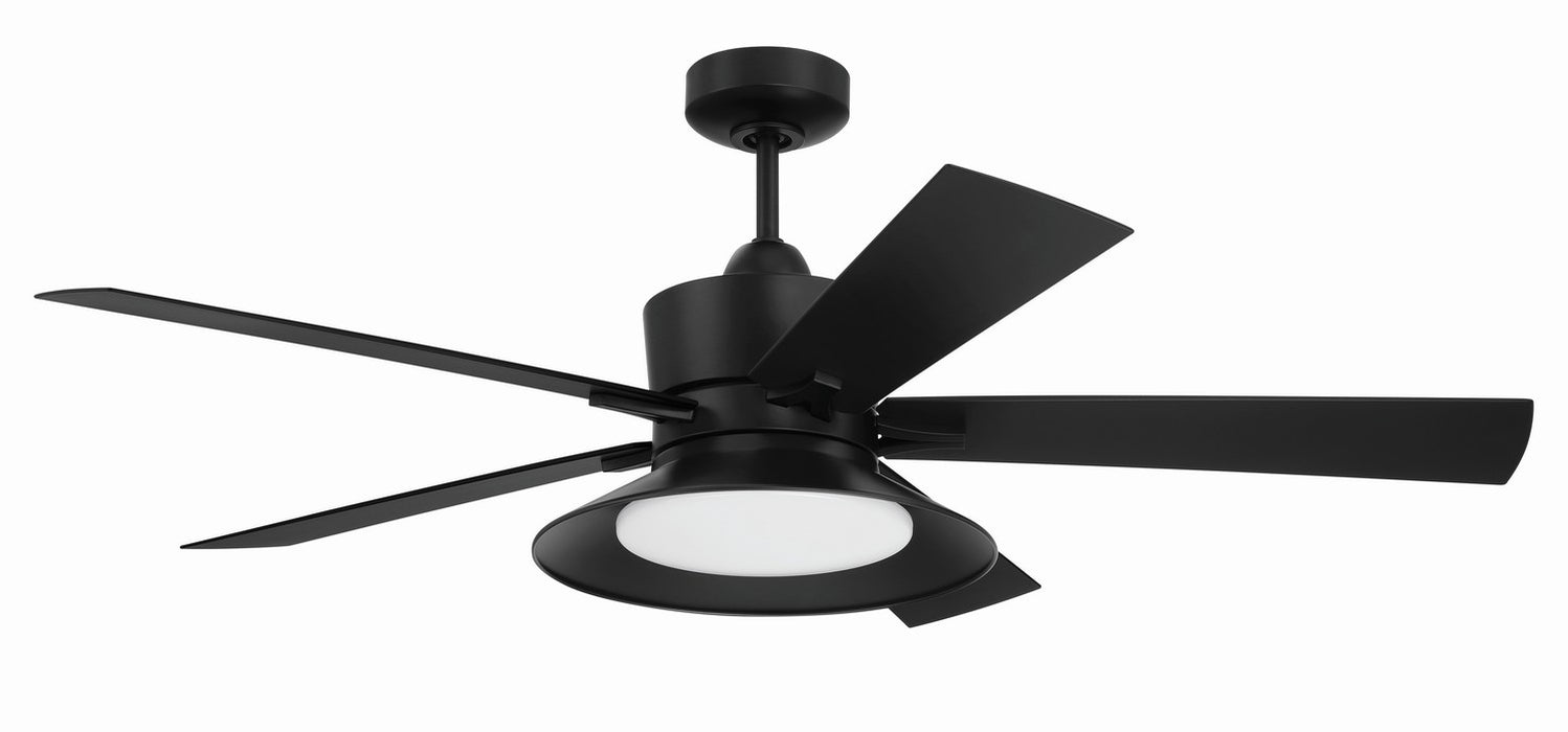 Topper 52" Ceiling Fan in Flat Black