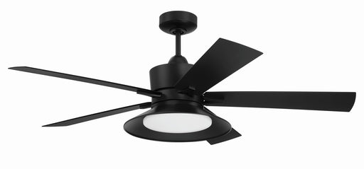 Topper 52" Ceiling Fan in Flat Black