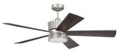 Theiry 52" Ceiling Fan in Brushed Polished Nickel