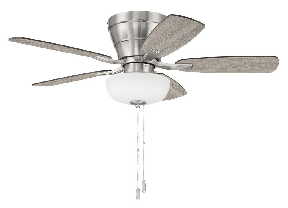 Wheeler 42 2-Light Bowl 42" Ceiling Fan in Brushed Polished Nickel