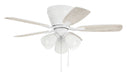 Wheeler 42 3-Light 42" Ceiling Fan in White