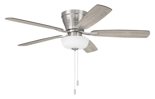Wheeler 52 2-Light Bowl 52" Ceiling Fan in Brushed Polished Nickel