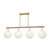 Aurelia 4-Light Linear Pendant in Brass