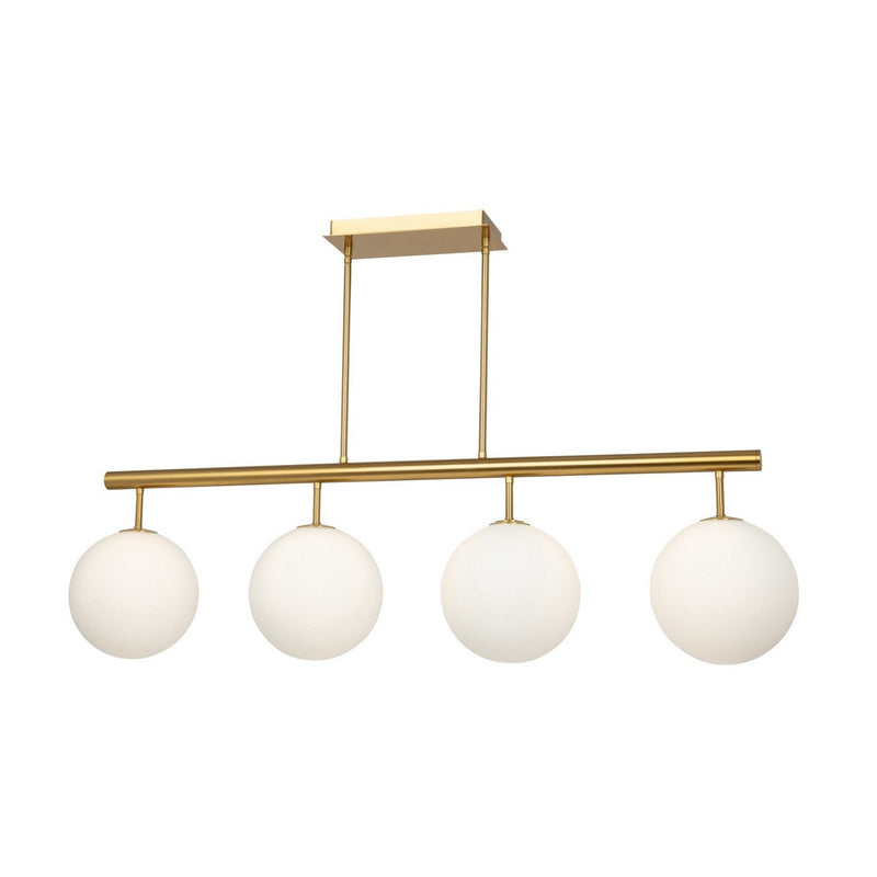 Aurelia 4-Light Linear Pendant in Brass