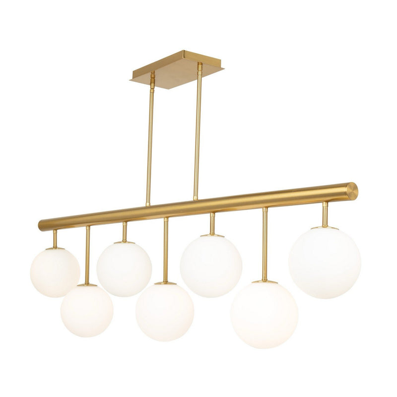Aurelia 7-Light Linear Pendant in Brass