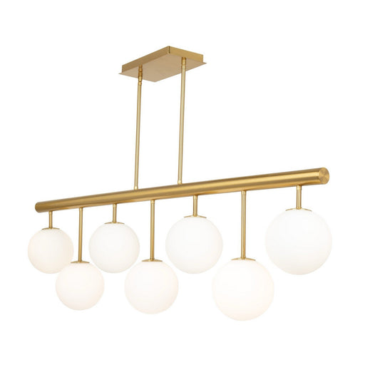 Aurelia 7-Light Linear Pendant in Brass