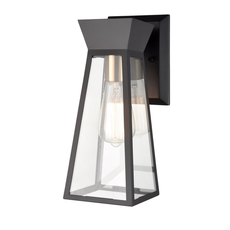 Lucian Wall Sconce in Black and Brushed Brass