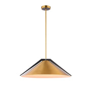 Baltic 3-Light Pendant in Brass and Black