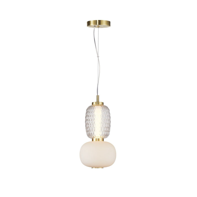 Cyra LED Mini Pendant in Brass