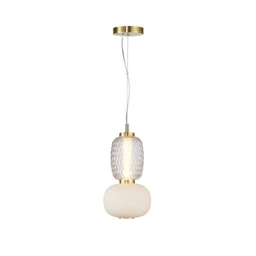 Cyra LED Mini Pendant in Brass