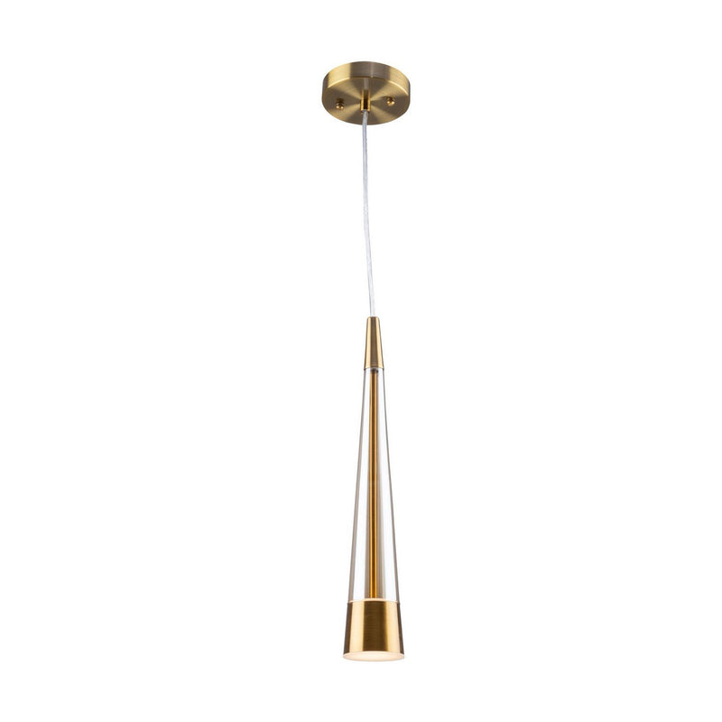 Sunnyvale LED Mini Pendant in Brass
