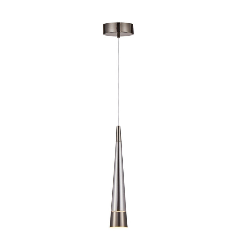 Sunnyvale LED Mini Pendant in Pearl Black and Smoke