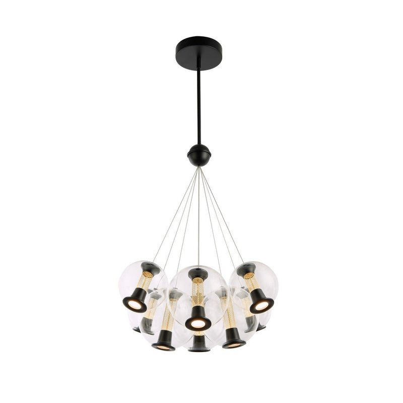 Arlo 8-Light LED Pendant in Black