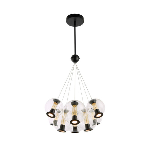 Arlo 8-Light LED Pendant in Black