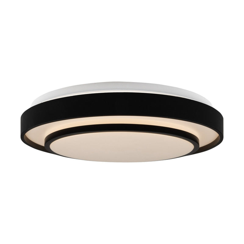 Aziza 15" LED Flush Mount in Black