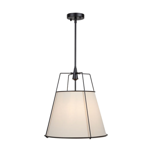 Pullman 3-Light Drum Pendant in Black