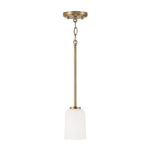 Lawson 1-Light Pendant in Aged Brass - Lamps Expo