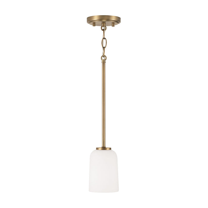 Lawson 1-Light Pendant in Aged Brass - Lamps Expo