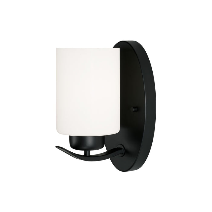 Dixon One Light Wall Sconce in Matte Black