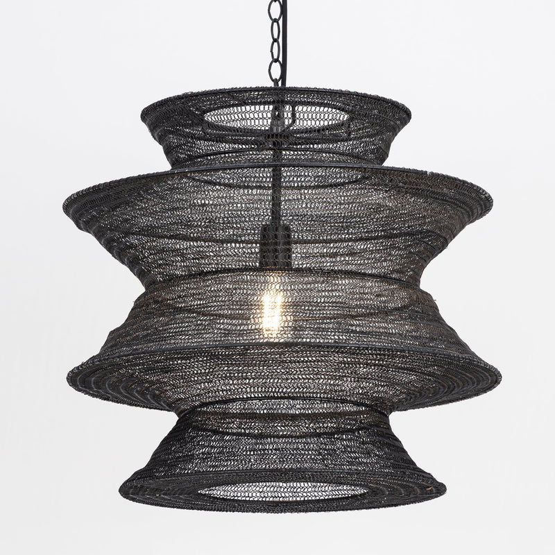 Krabi Large Pendant in Black
