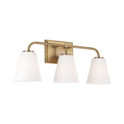 Brody 3-Light Bath Vanity Light in Aged Brass