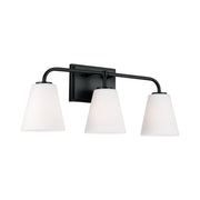 Brody 3-Light Bath Vanity Light in Matte Black