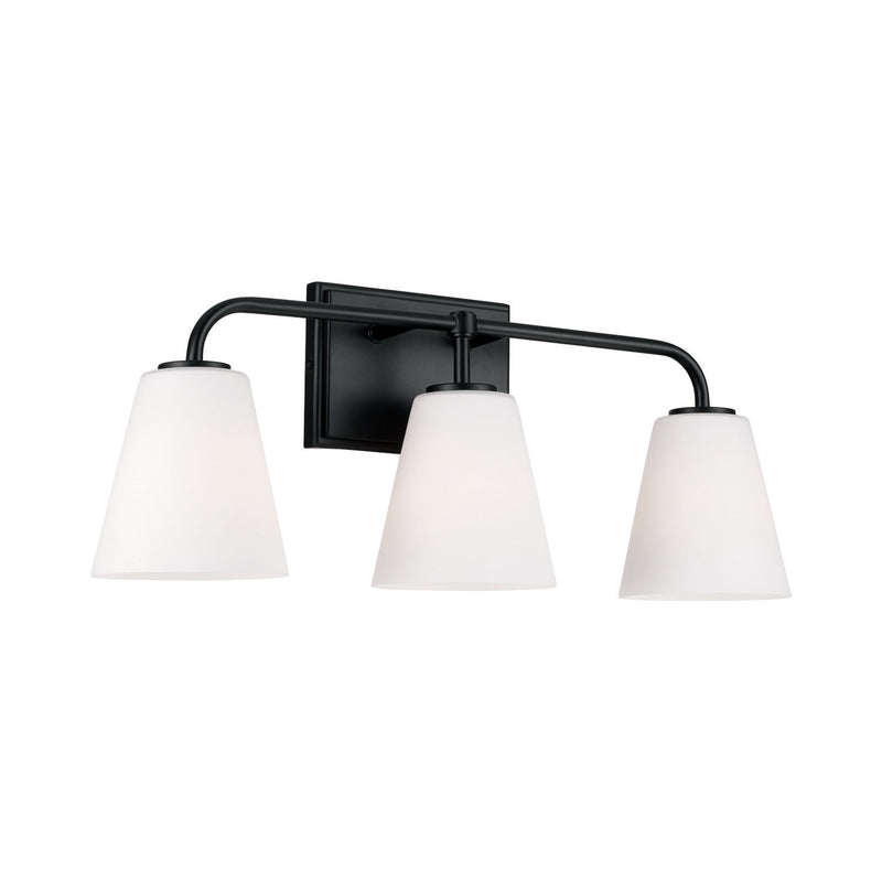 Brody 3-Light Bath Vanity Light in Matte Black