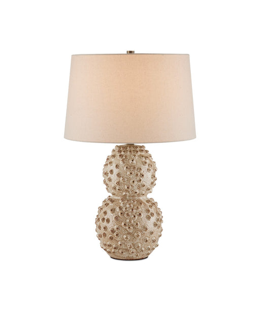 6000-0921 - Barnacle 1-Light Table Lamp in Ivory & Brown by Currey and Company