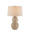 6000-0921 - Barnacle 1-Light Table Lamp in Ivory & Brown by Currey and Company