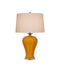1-Light Table Lamp in Imperial Yellow & Clear & Natural Brass - Lamps Expo