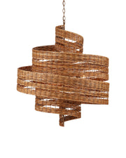 Saisei 5-Light Chandelier in Natural & Khaki - Lamps Expo