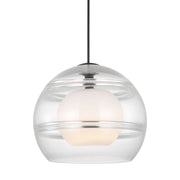 Sedona Large Pendant in Clear Nightshade Black