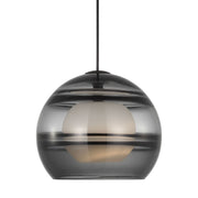 Sedona Large Pendant in Transparent Smoke Nightshade Black