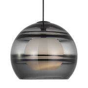 Sedona Large Pendant in Transparent Smoke Nightshade Black