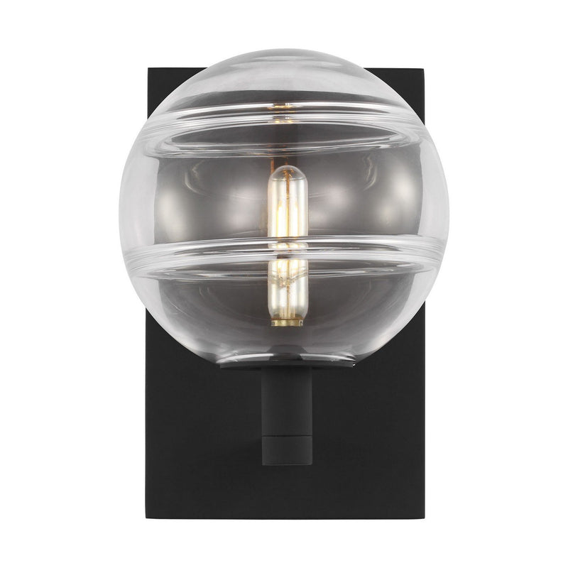 Sedona Wall Sconce in Clear Nightshade Black