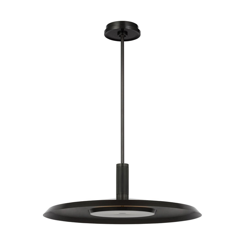 Saucer 24-Inch Pendant in Dark Bronze
