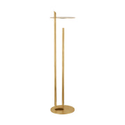 Fielle Large Floor Lamp in Natural Brass