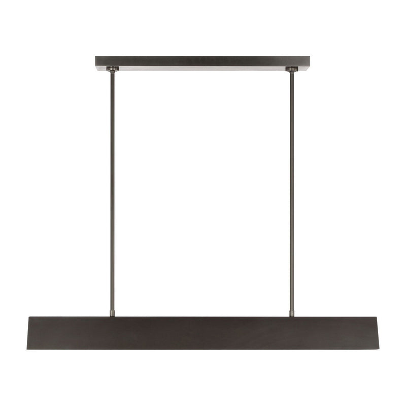 Pench Medium Linear Pendant in Dark Bronze