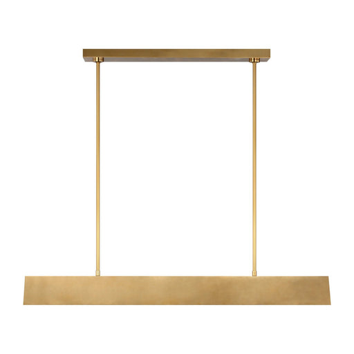 Pench Medium Linear Pendant in Natural Brass